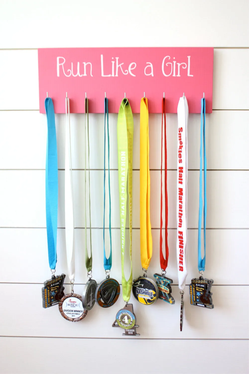 Running Medal Holder - Run Like a Girl - Medium