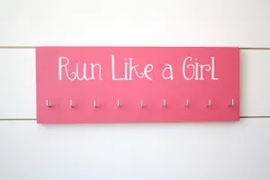 Running Medal Holder - Run Like a Girl - Medium