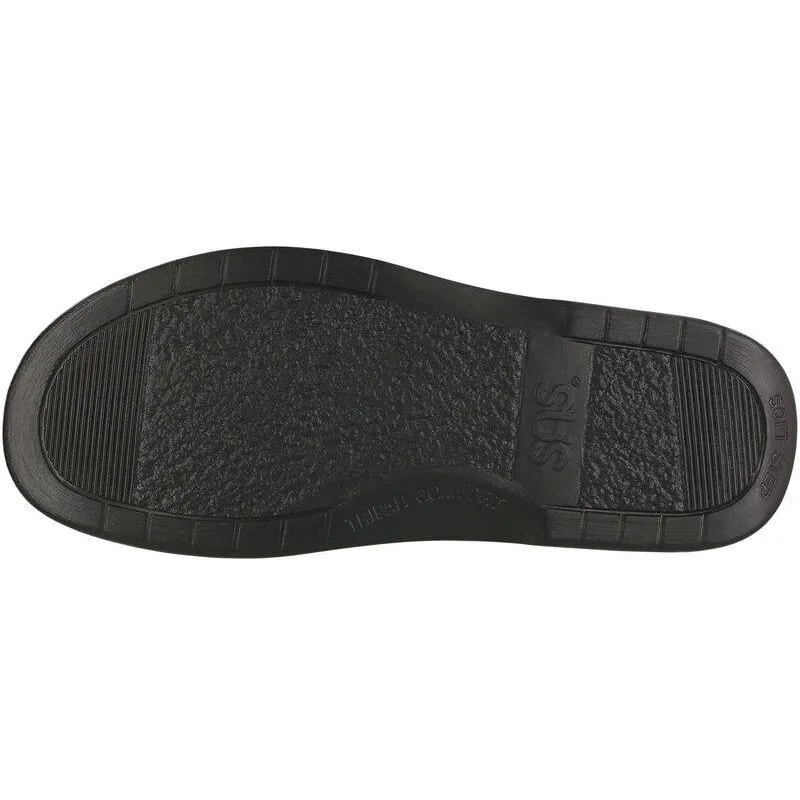 SAS Men's Side Gore Orthopedic Black Smooth Leather Walking Shoe
