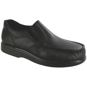 SAS Men's Side Gore Orthopedic Black Smooth Leather Walking Shoe