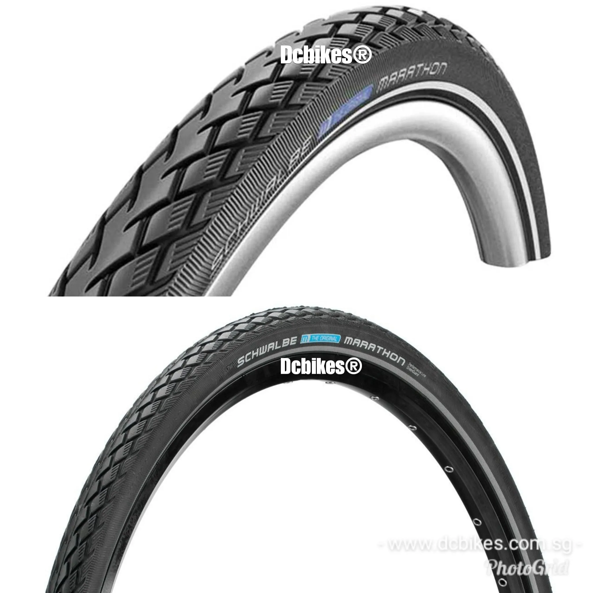 Schwalbe 26 X 1.5 Marathon Twinskin Green Guard Wired MTB Hybrid Touring Tyres (2 Tires)