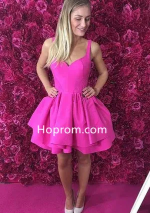 Sexy Short Homecoming Dress, Pink Sweetheart Homecoming Dress