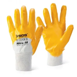SGS Nitrile Coated Polyester Gloves Nitro-10 - SGS7010