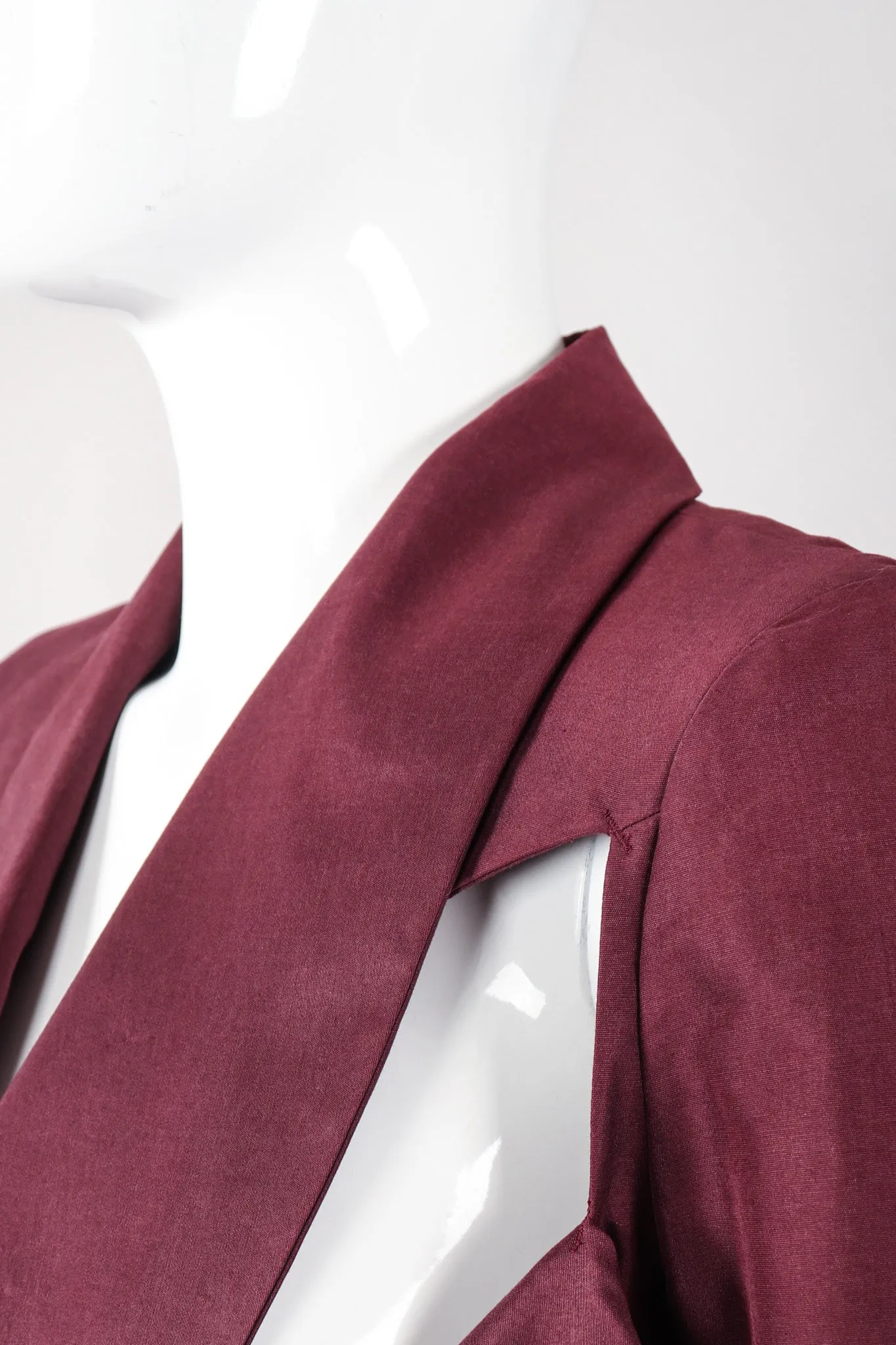 Slashed Cutout Tie Jacket