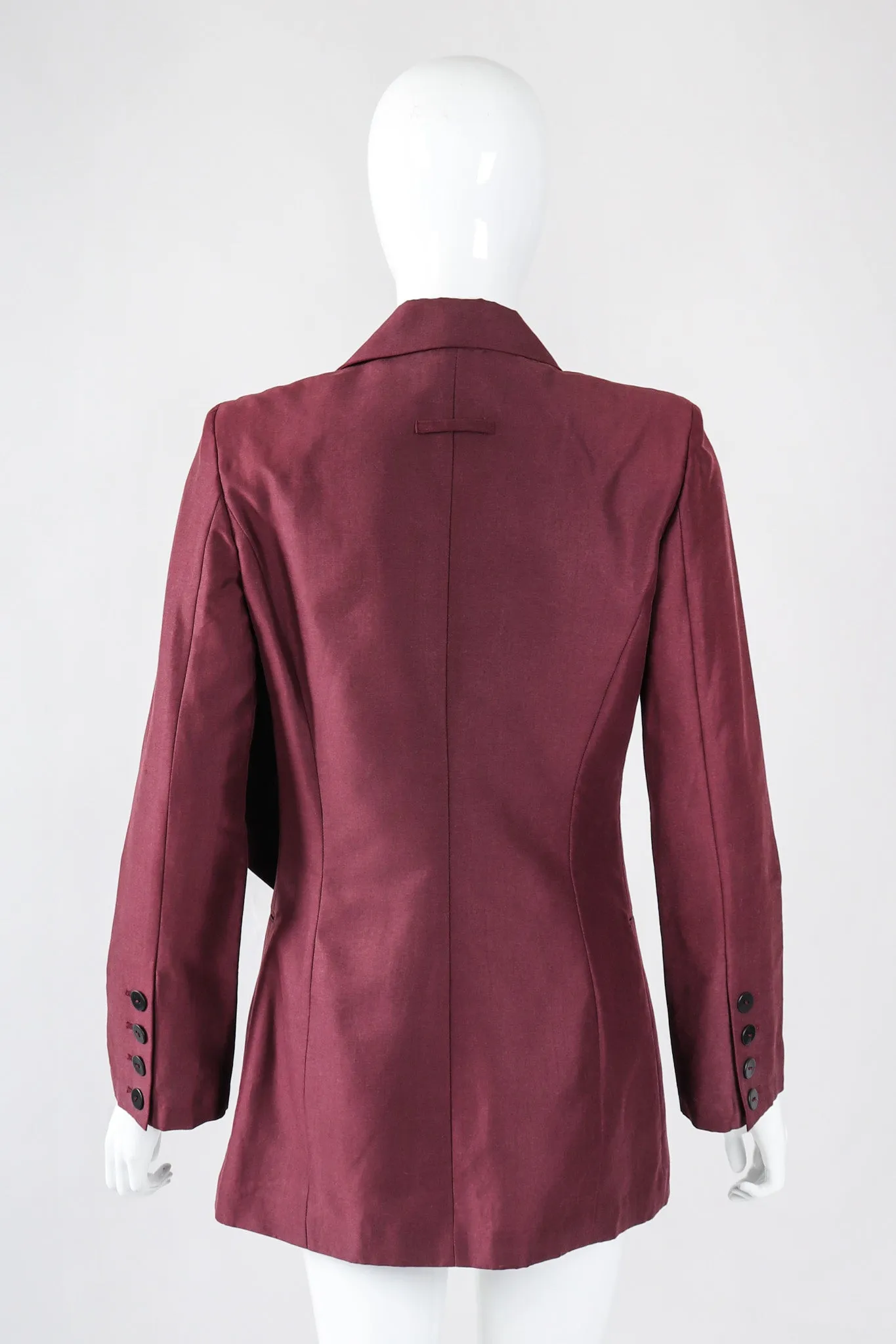 Slashed Cutout Tie Jacket