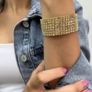 Sparkle 2 Gold Stones Bracelet
