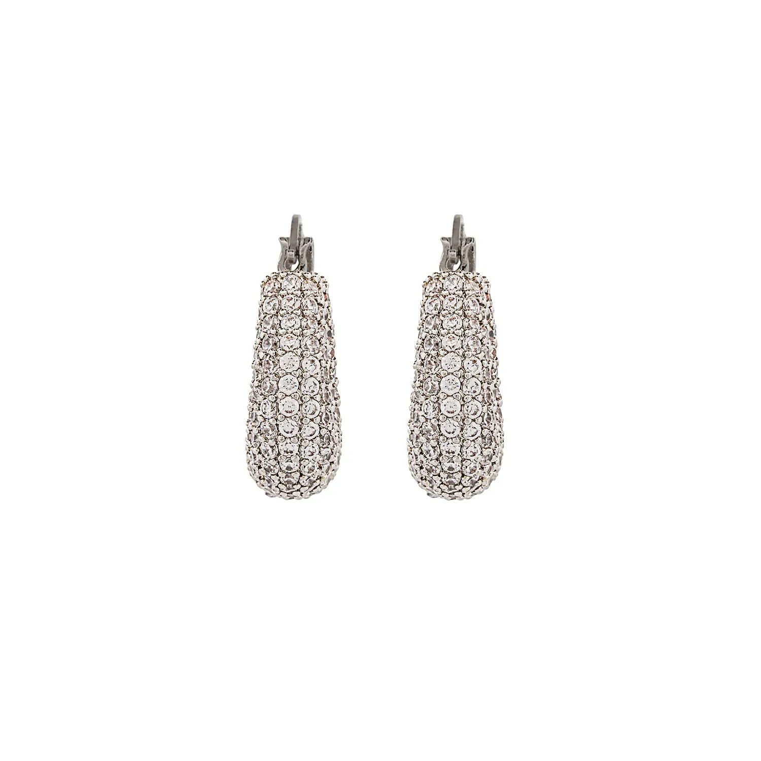Sparkly Diamond Silver Fashion Earrings