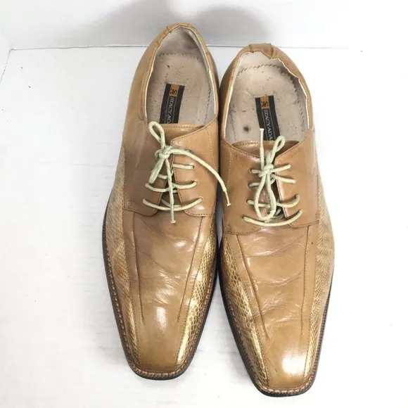 Stacy Adams Leather Oxfords Brown Size 13