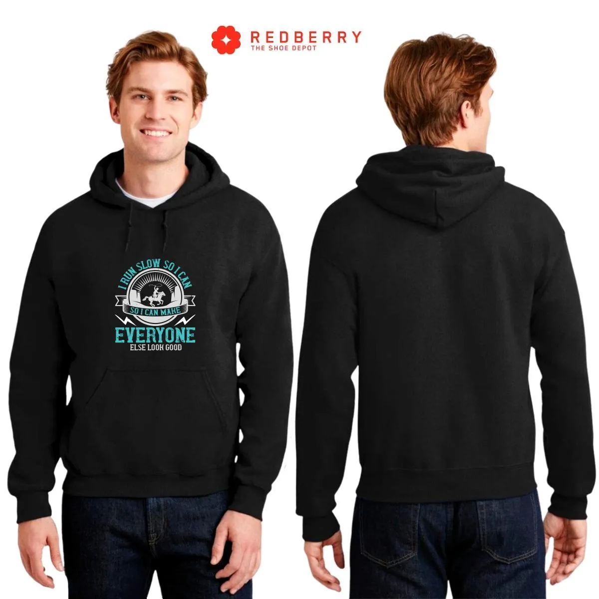 Sudadera Hombre  Hoodie Running Correr Maratón 013