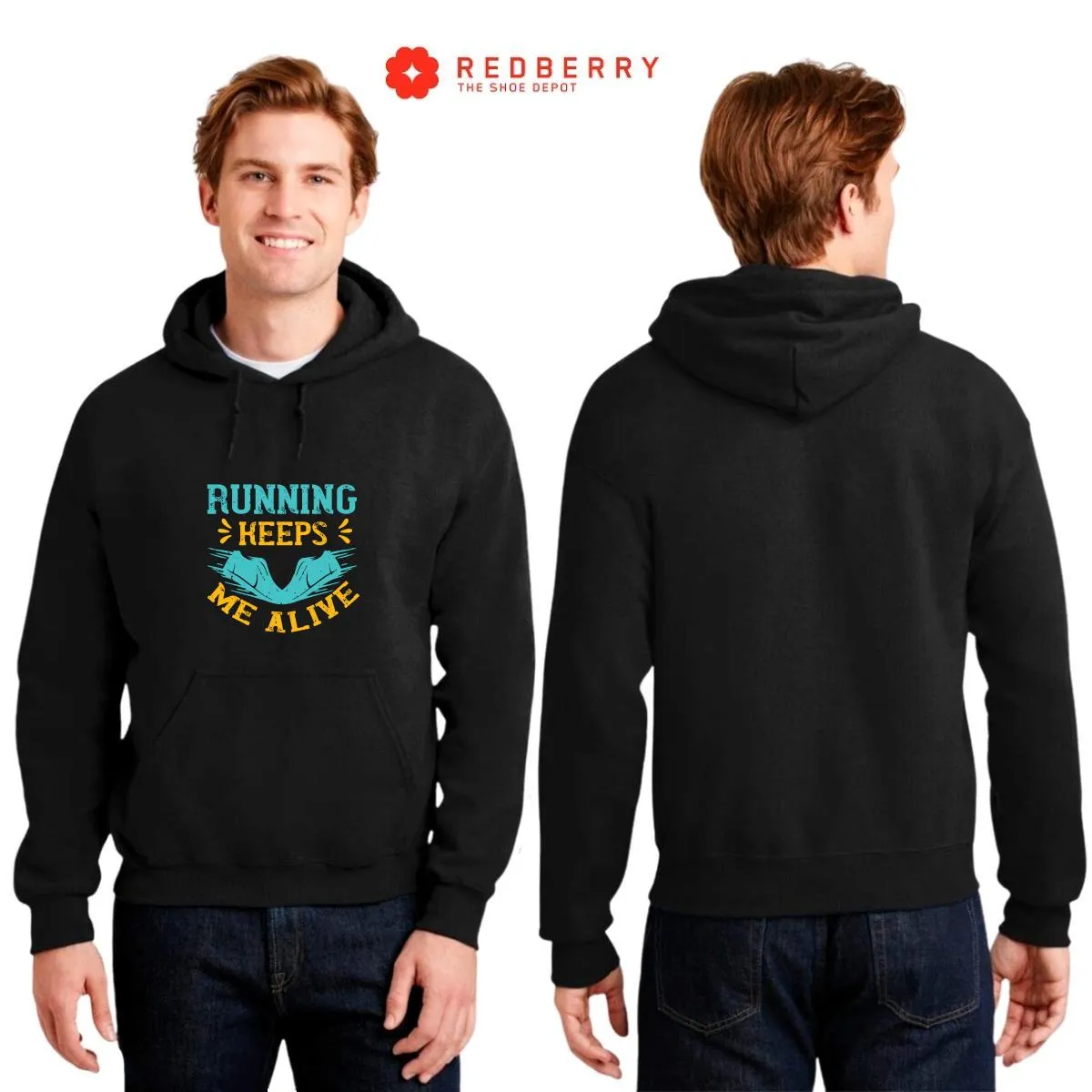 Sudadera Hombre  Hoodie Running Correr Maratón 032