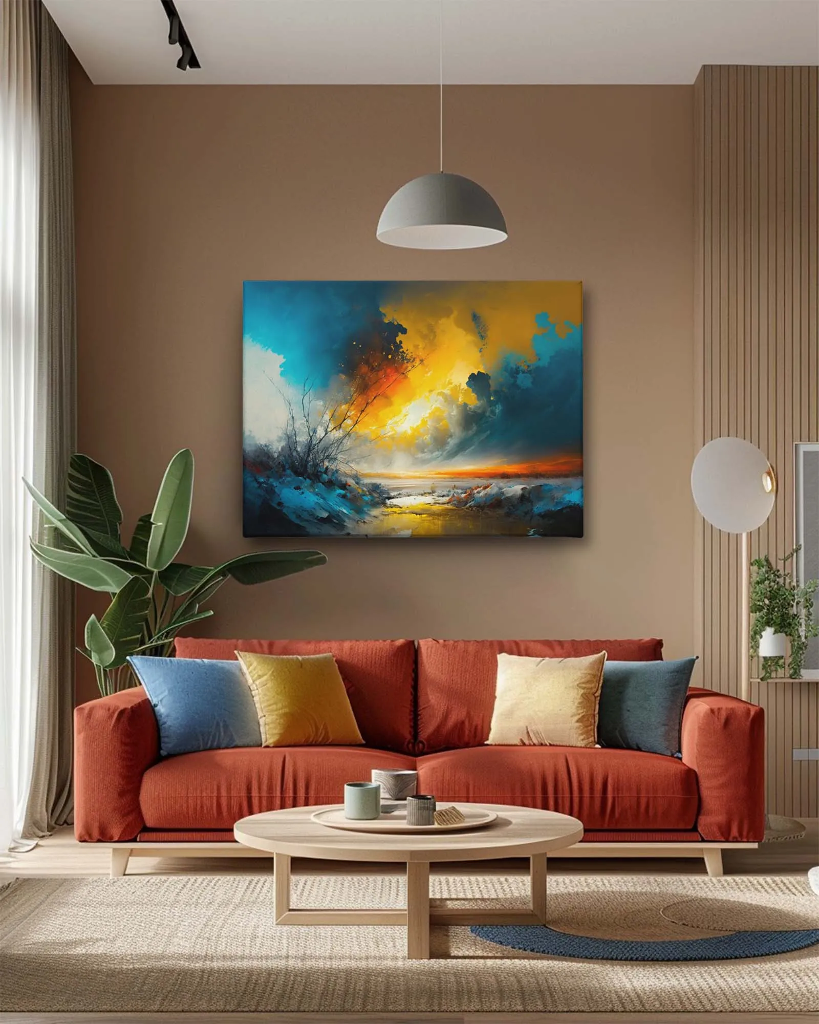 Sunset Mirage modern canvas art