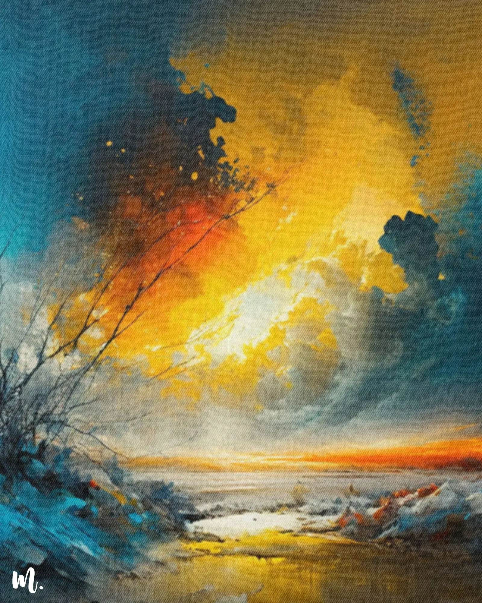 Sunset Mirage modern canvas art