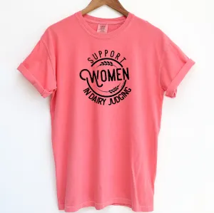 Support Women In Dairy Judging ComfortWash/ComfortColor T-Shirt (S-4XL) - Multiple Colors!