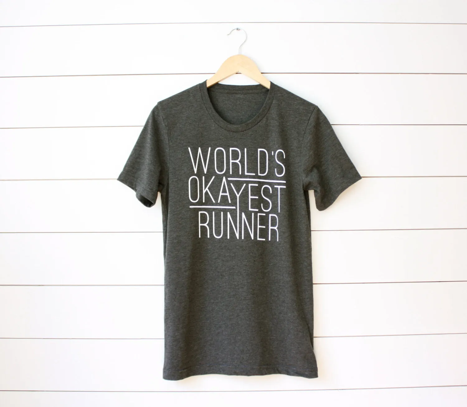 T-shirt for Runners - World's Okayest Runner - Running Tee
