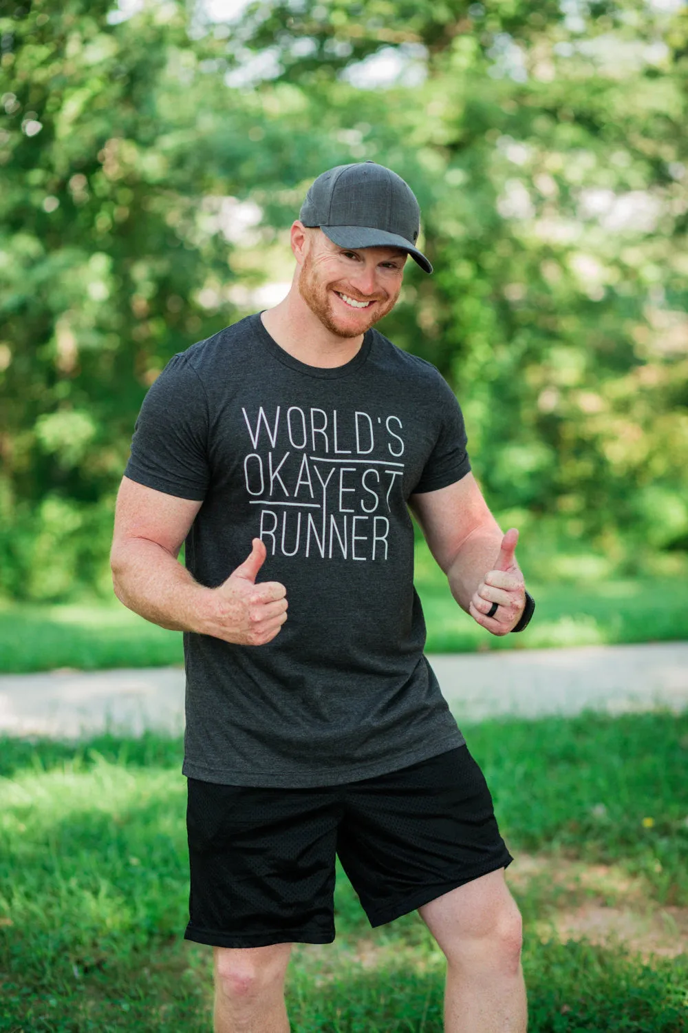 T-shirt for Runners - World's Okayest Runner - Running Tee