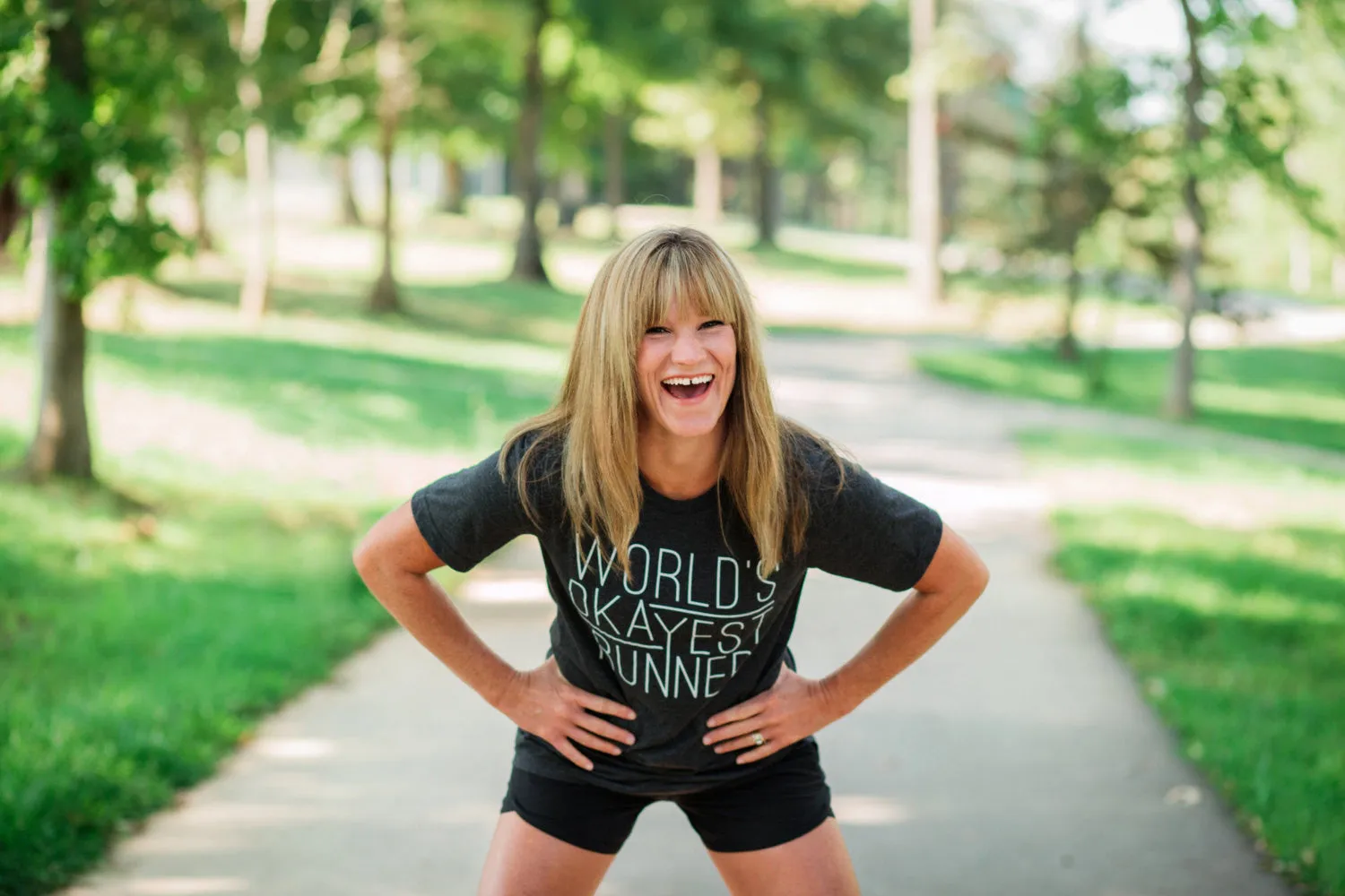 T-shirt for Runners - World's Okayest Runner - Running Tee