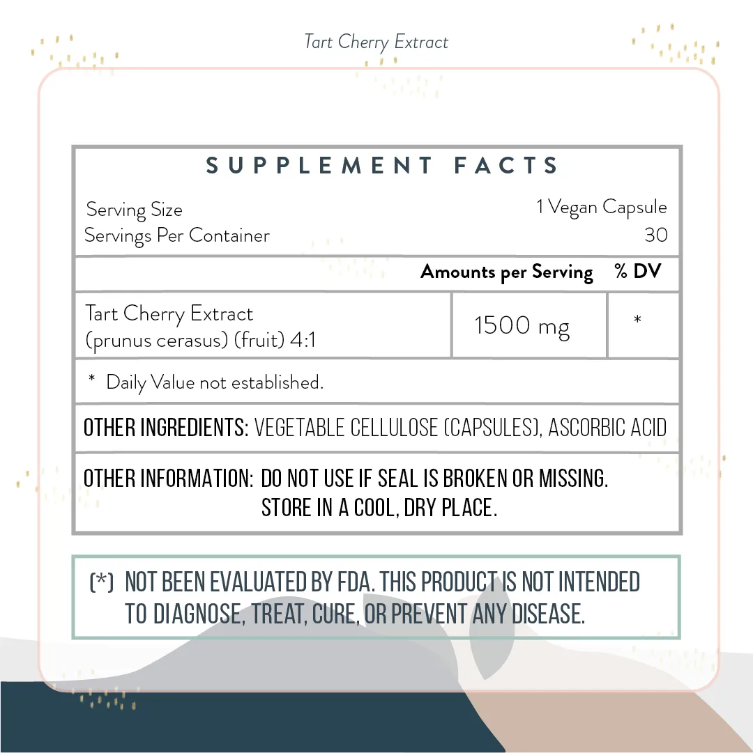 Tart Cherry Extract - Fascia, Inflammation & Muscle Support