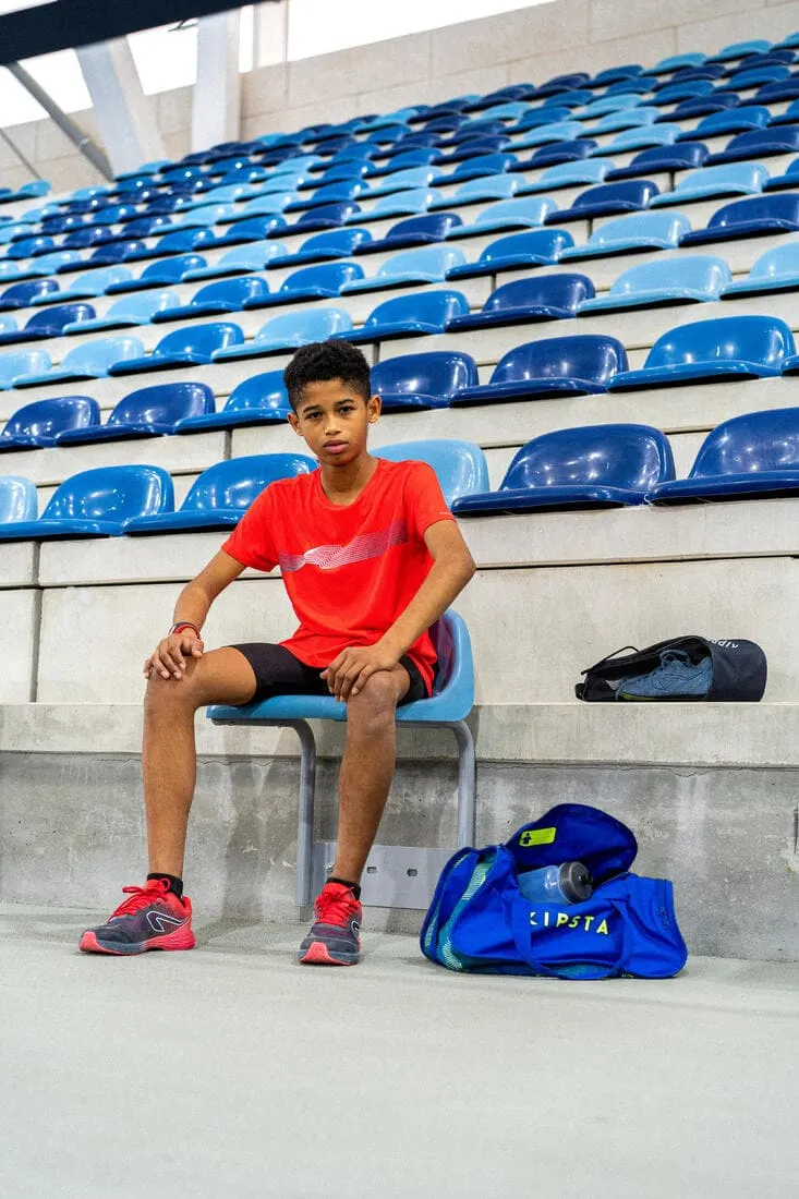 Tee-Shirt enfant de running et d'athlétisme AT 300 Kiprun Track rouge