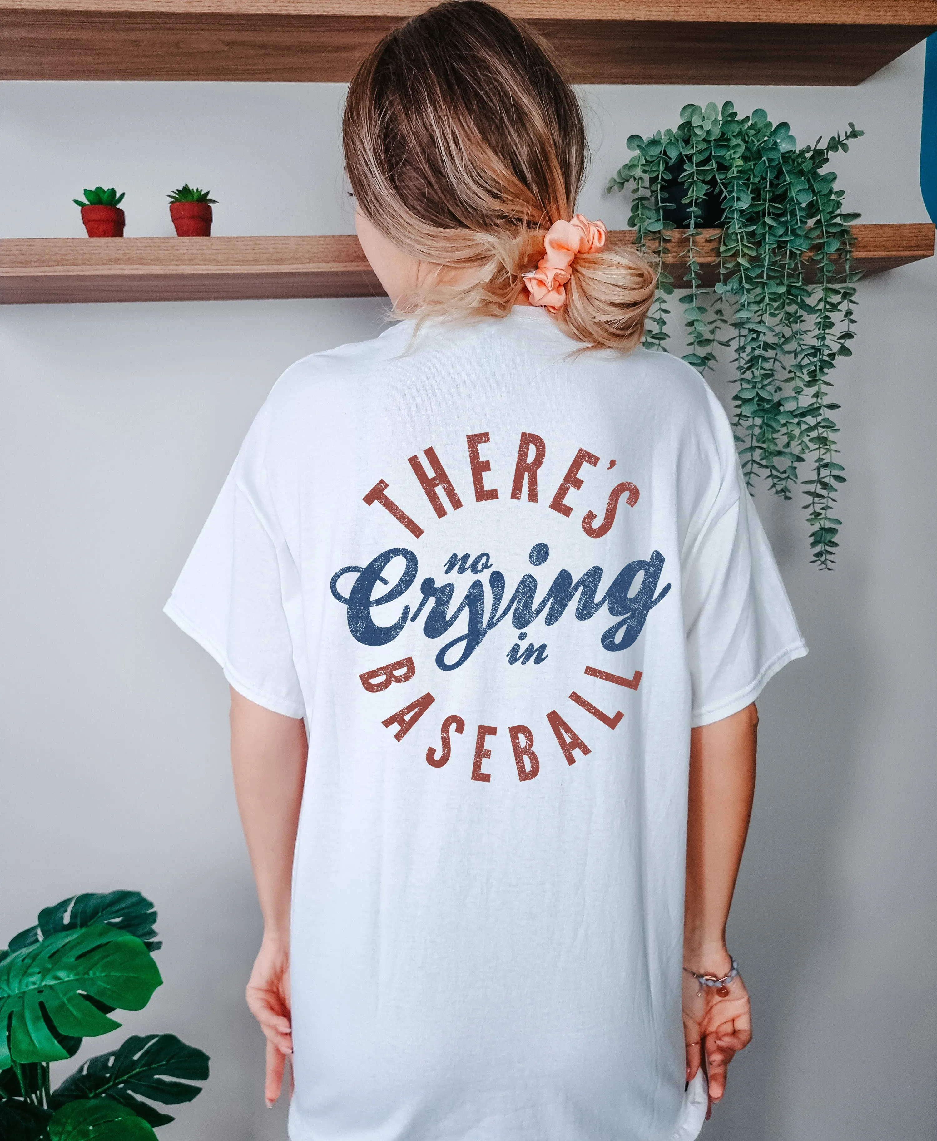 There's No Crying in Baseball - Comfort Colors Adult Tee | Back Design