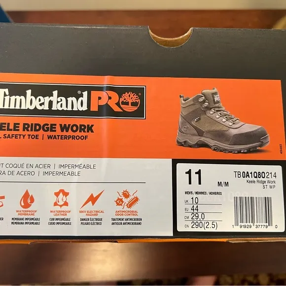 Timberland Men's Keele Ridge Steel Toe Waterproof Work Boot