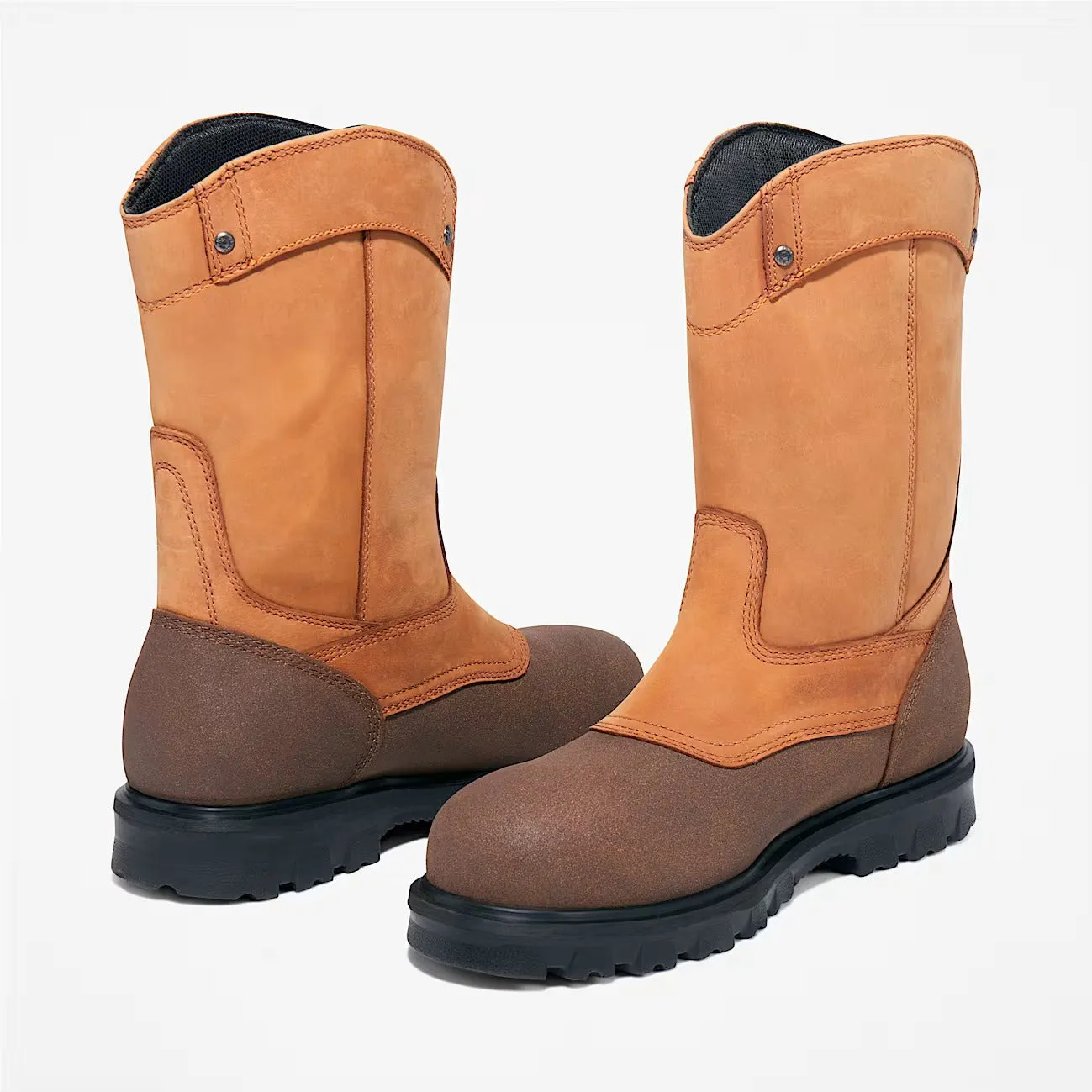 Timberland Pro Men's Rigmaster Steel Toe WP Pull-On Work Boot- Brown- TB189604270
