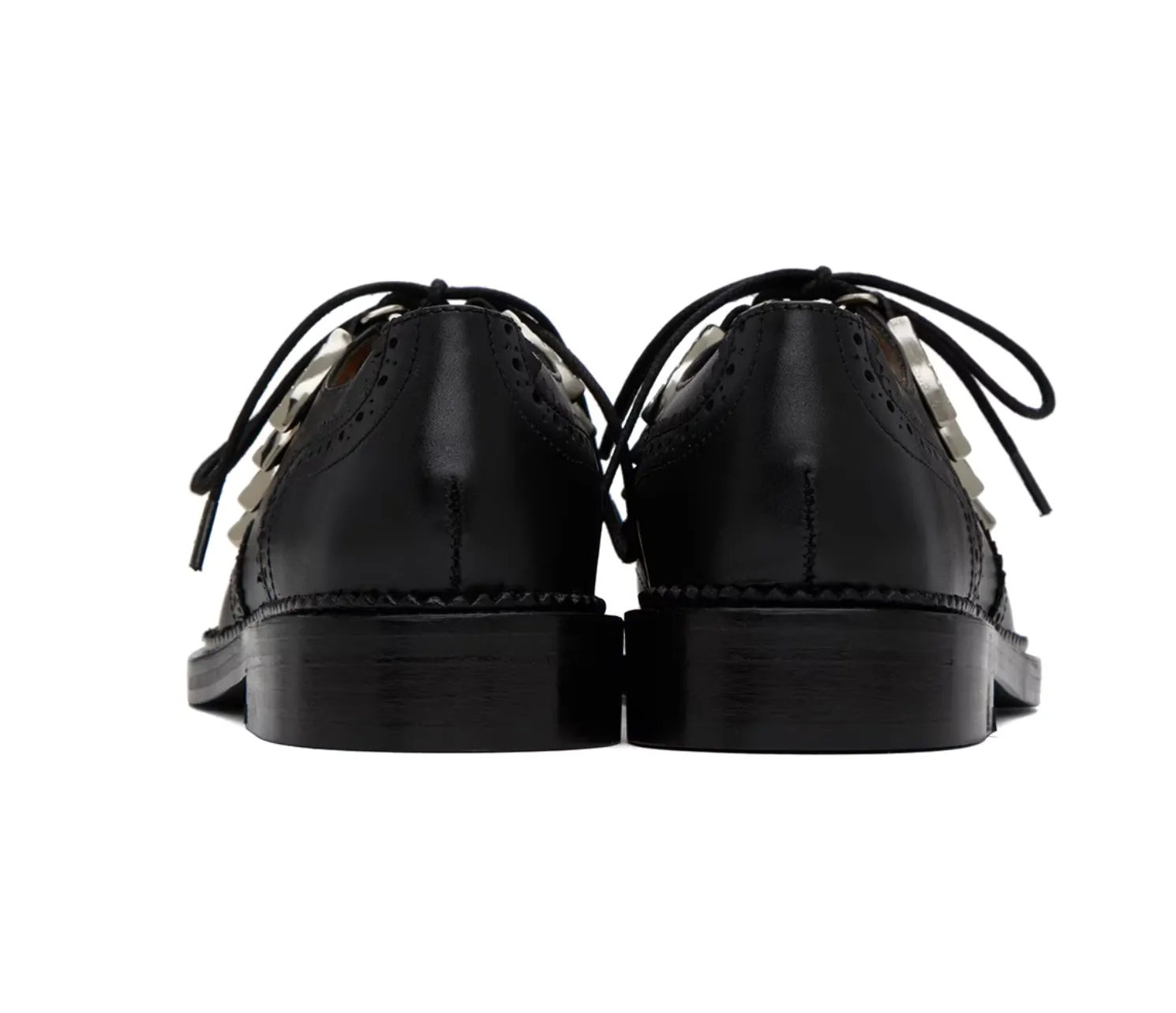 Toga Pulla Black Ghillie Oxfords