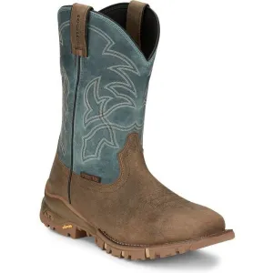 Tony Lama Men's Roustabout 11' Steel Toe WP Western Work Boot -Tan- TW5008