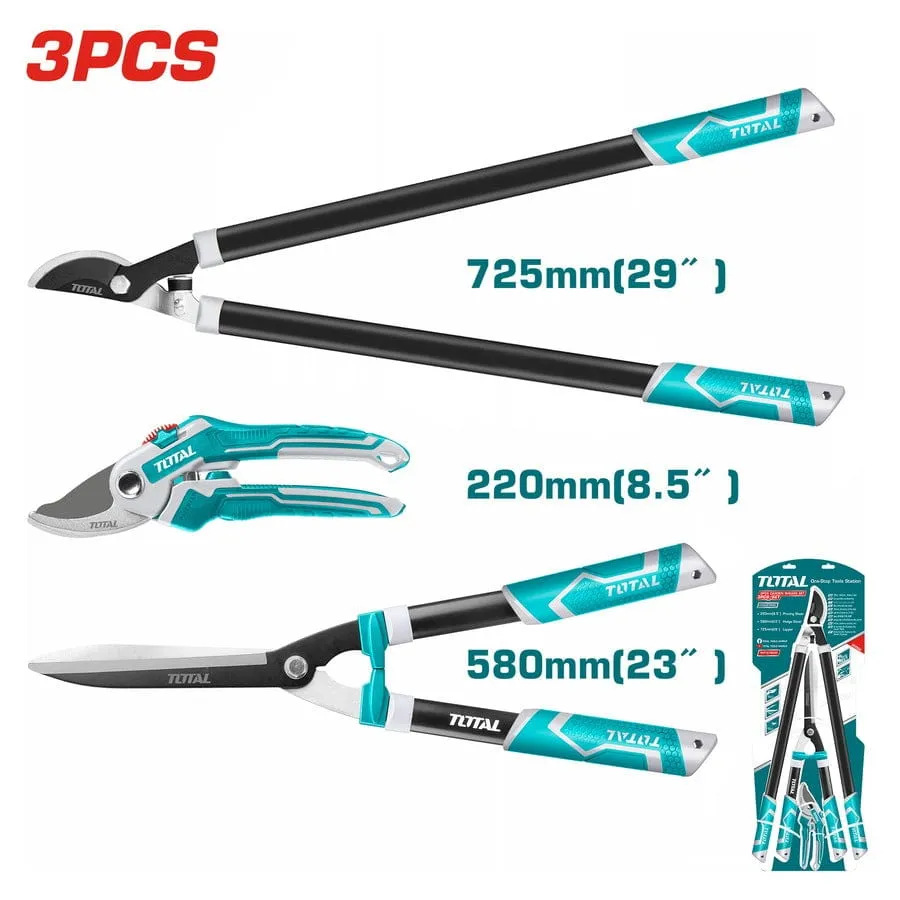 Total 3 Pieces Heavy Duty Garden Shears Set - THT1576033