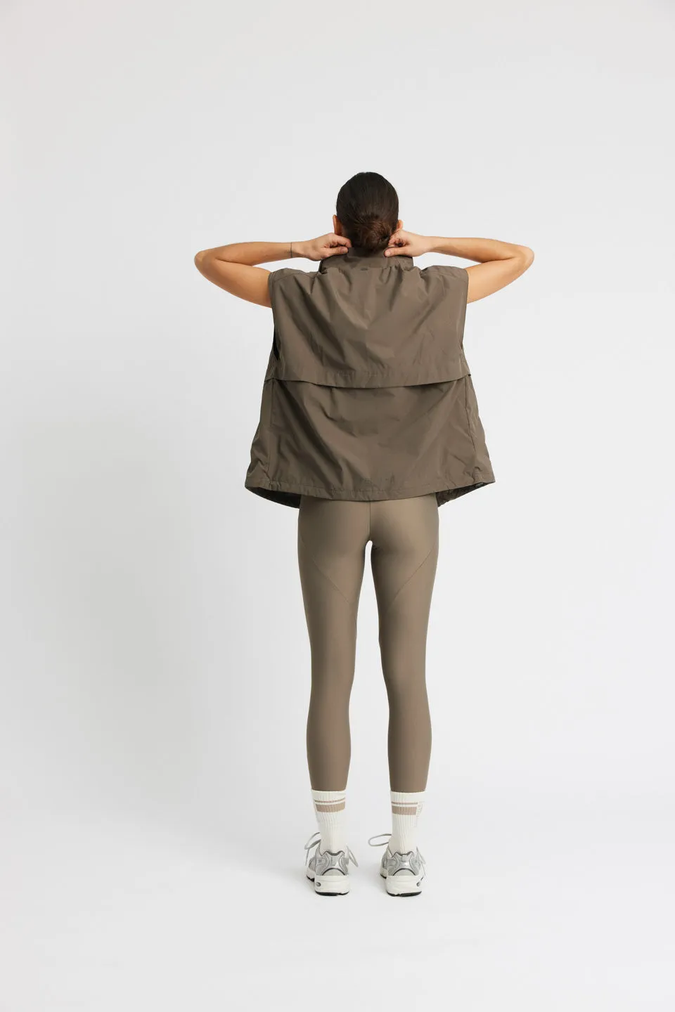 Track gilet Castile - dark brown