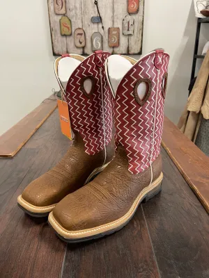 Twisted x steel toe cherry