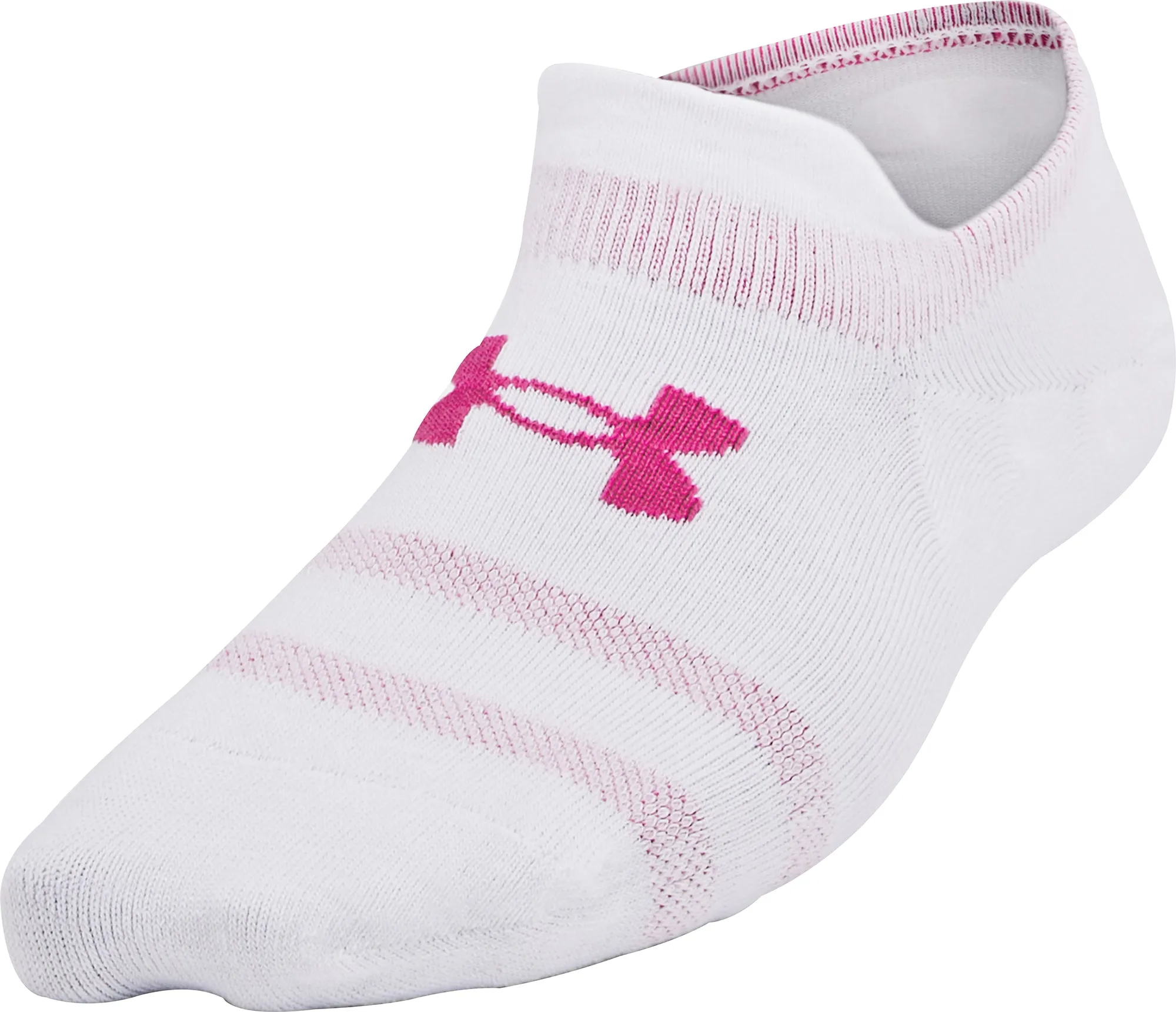 Under Armour Essentials (3 Pack) Ultra Low Tab Socks - White