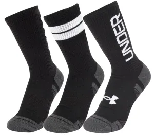 Under Armour Performance Tech (3 Pack) Crew Socks - Black
