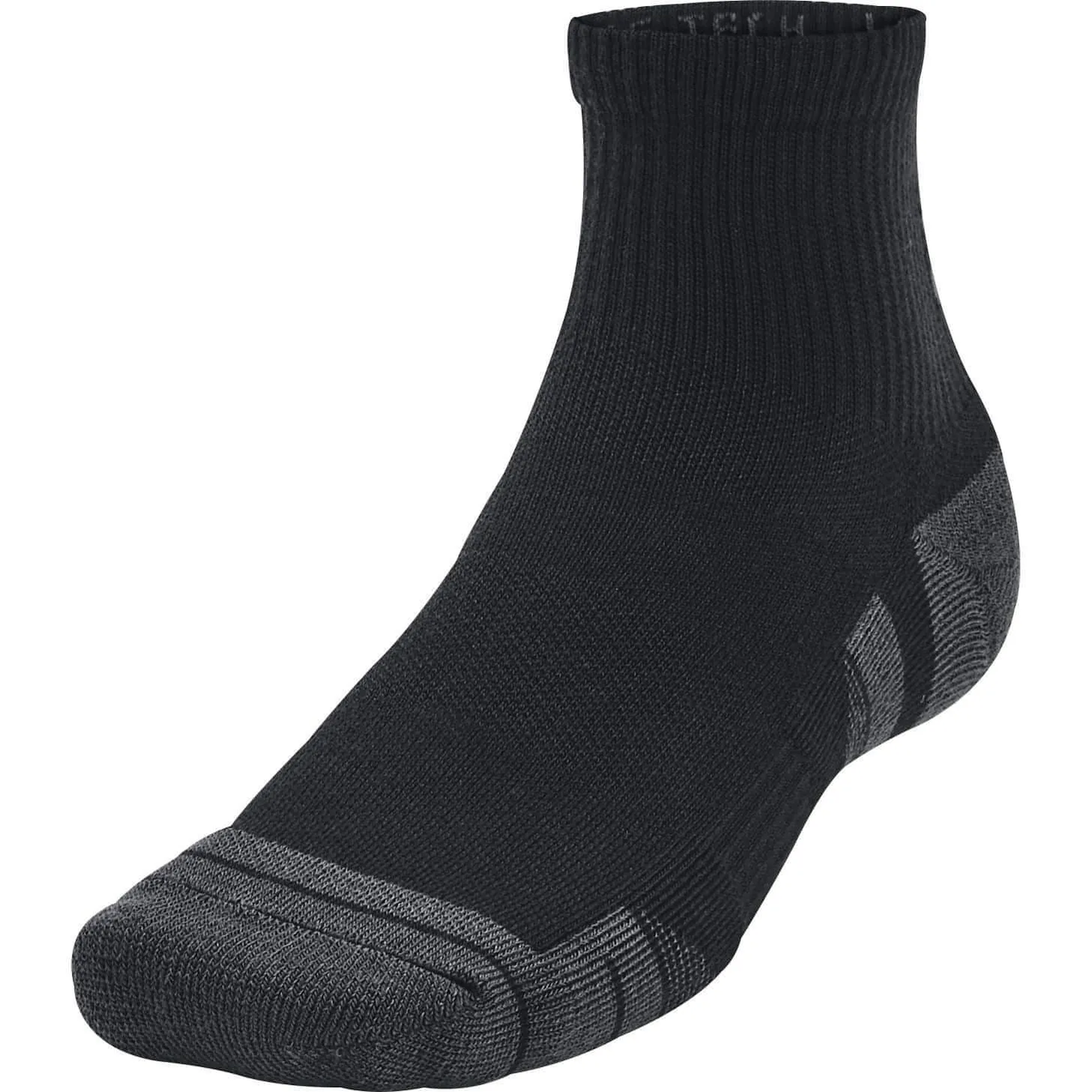 Under Armour Performance Tech (3 Pack) Quarter Socks - Black