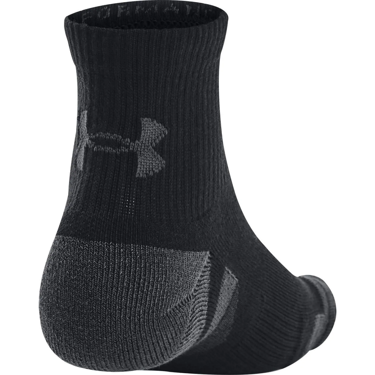 Under Armour Performance Tech (3 Pack) Quarter Socks - Black