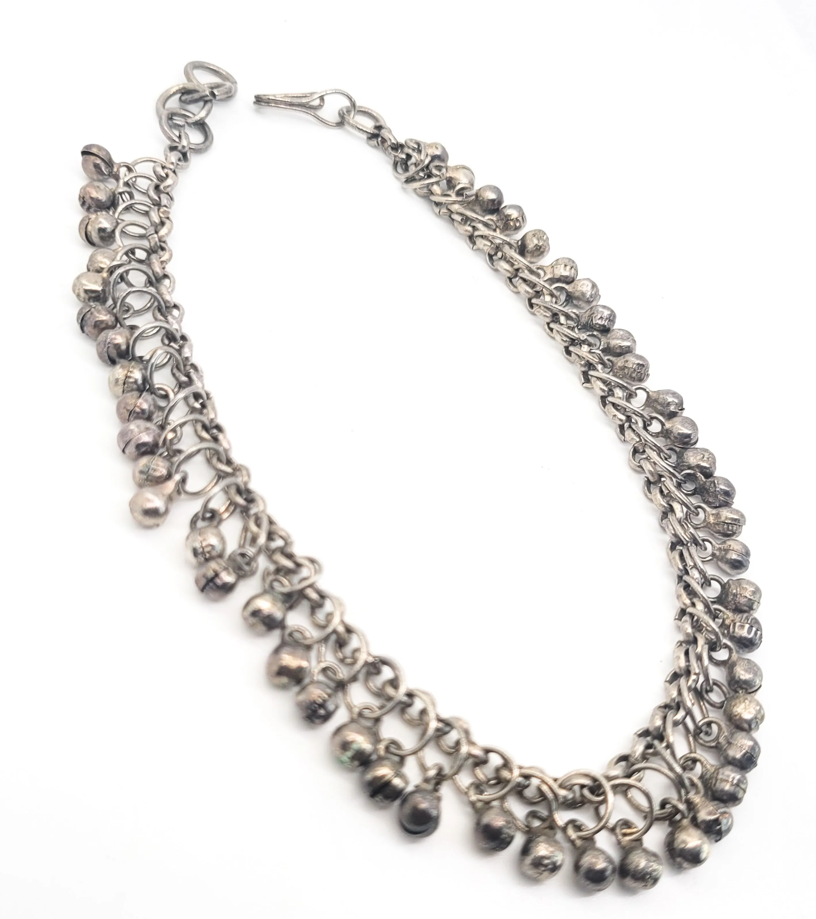 Vintage bright Tribal belly dance kuchi light bell anklet 11.5 inches long