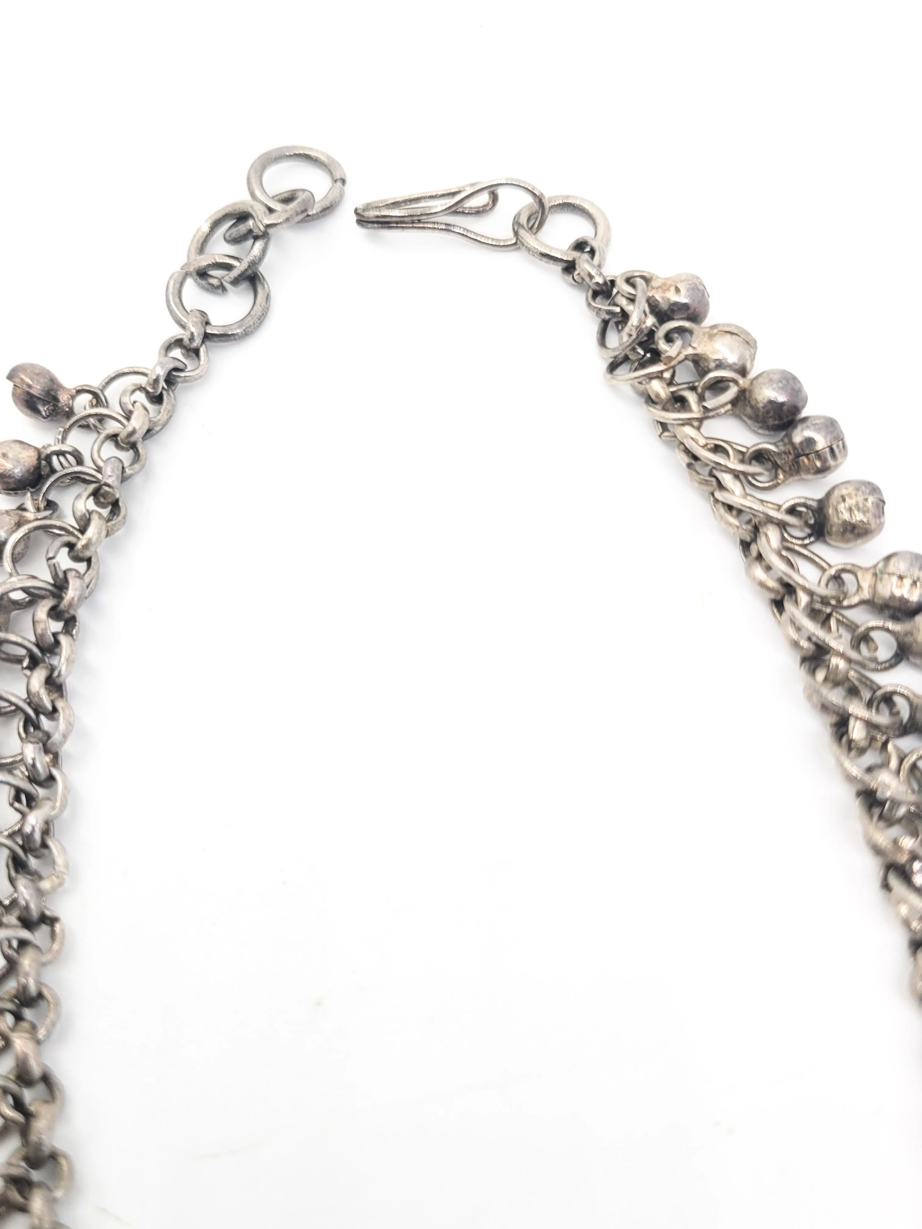 Vintage bright Tribal belly dance kuchi light bell anklet 11.5 inches long