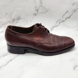 VTG Florsheim Brown Leather Oxfords Lace-Up Dress Shoes Men's Size 9