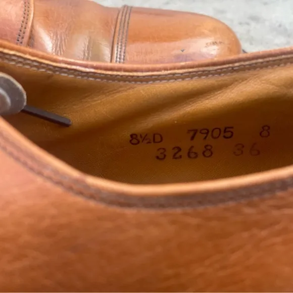 VTG Winthrop Captoe‎ Leather Oxfords 8.5D