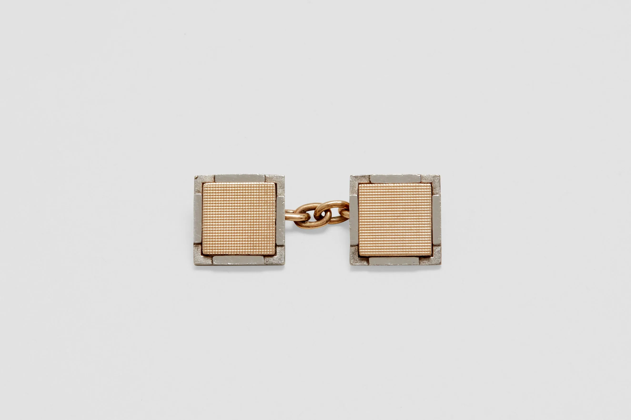 White & Yellow Gold Cufflinks & Dress Studs