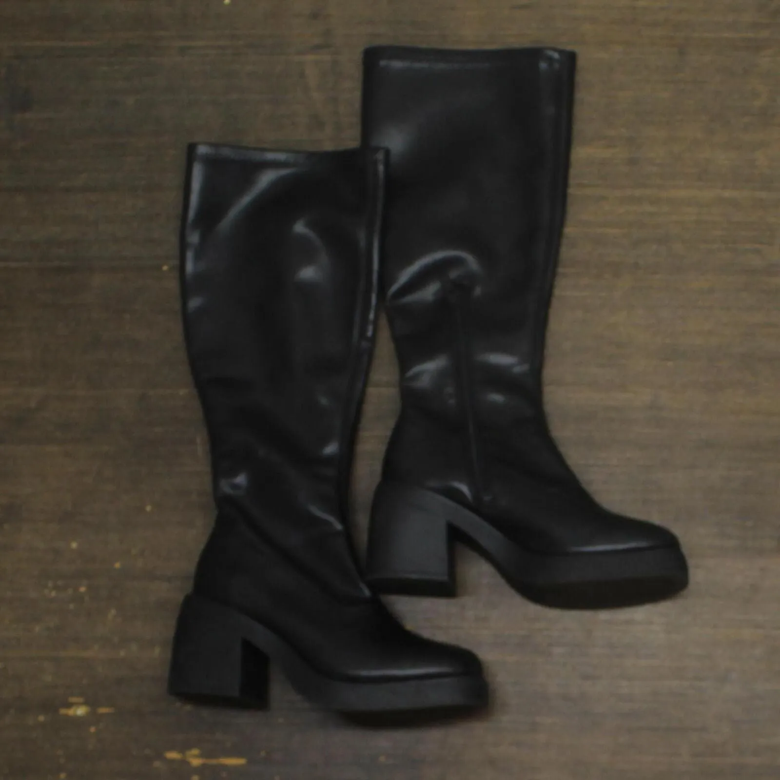 Wild Fable Womens Azzahya Tall Stretch Boots with Memory Foam Insole Black 7M