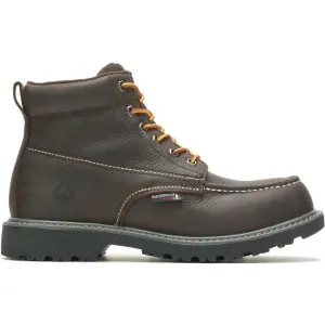Wolverine Men's Floorhand 6" Steel Toe WP Work Boot -Brown- W221048