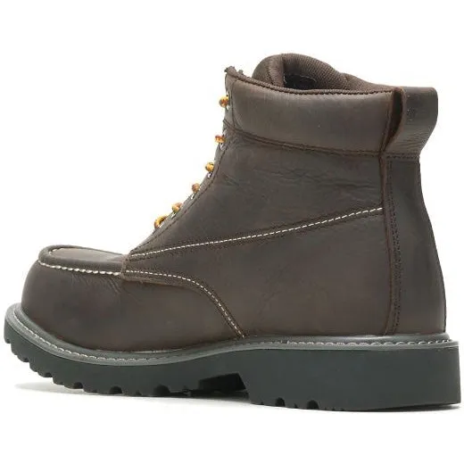 Wolverine Men's Floorhand 6" Steel Toe WP Work Boot -Brown- W221048