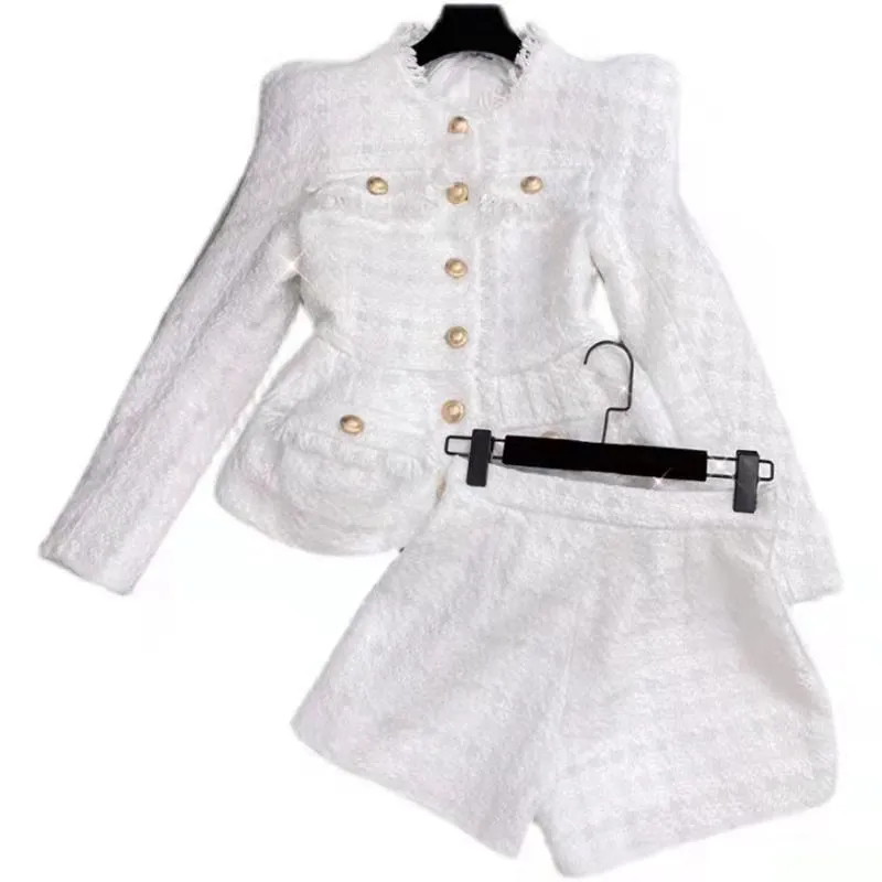 Womens Formal Skirt Two Piece Suit   Mini Skirt Fashion Set Long Sleeves
