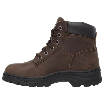 WOMEN'S STEEL TOE SKECHERS WORK RELAXED FIT: WORKSHIRE - PERIL WORK BOOTS 76561-CDB