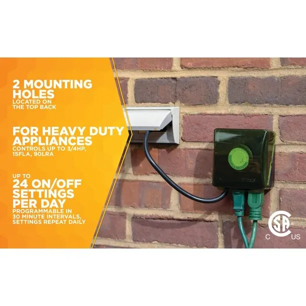 Woods Outdoor Programmable Timer 50012WD