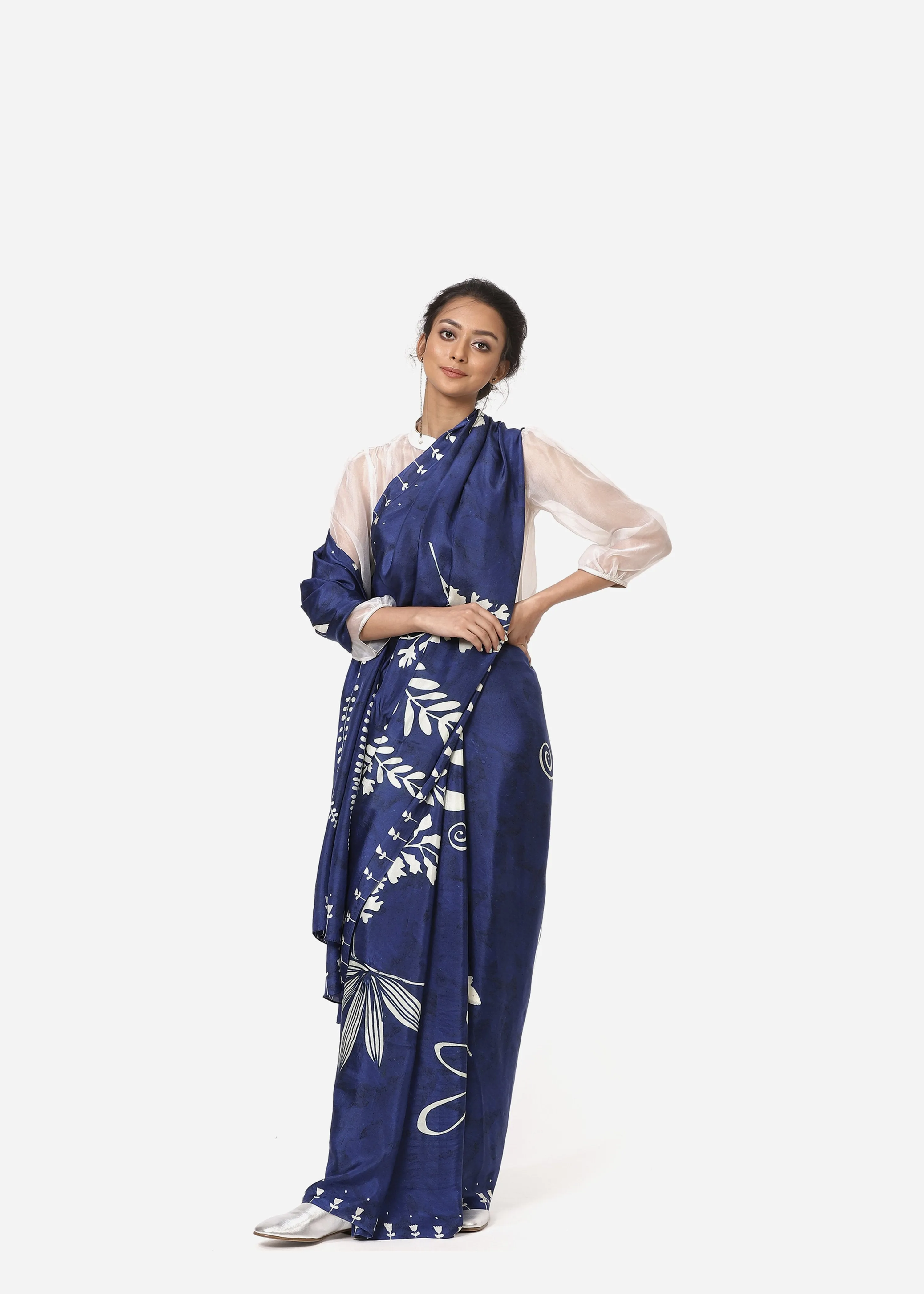 Yam   I   Blue Jamaica Sari