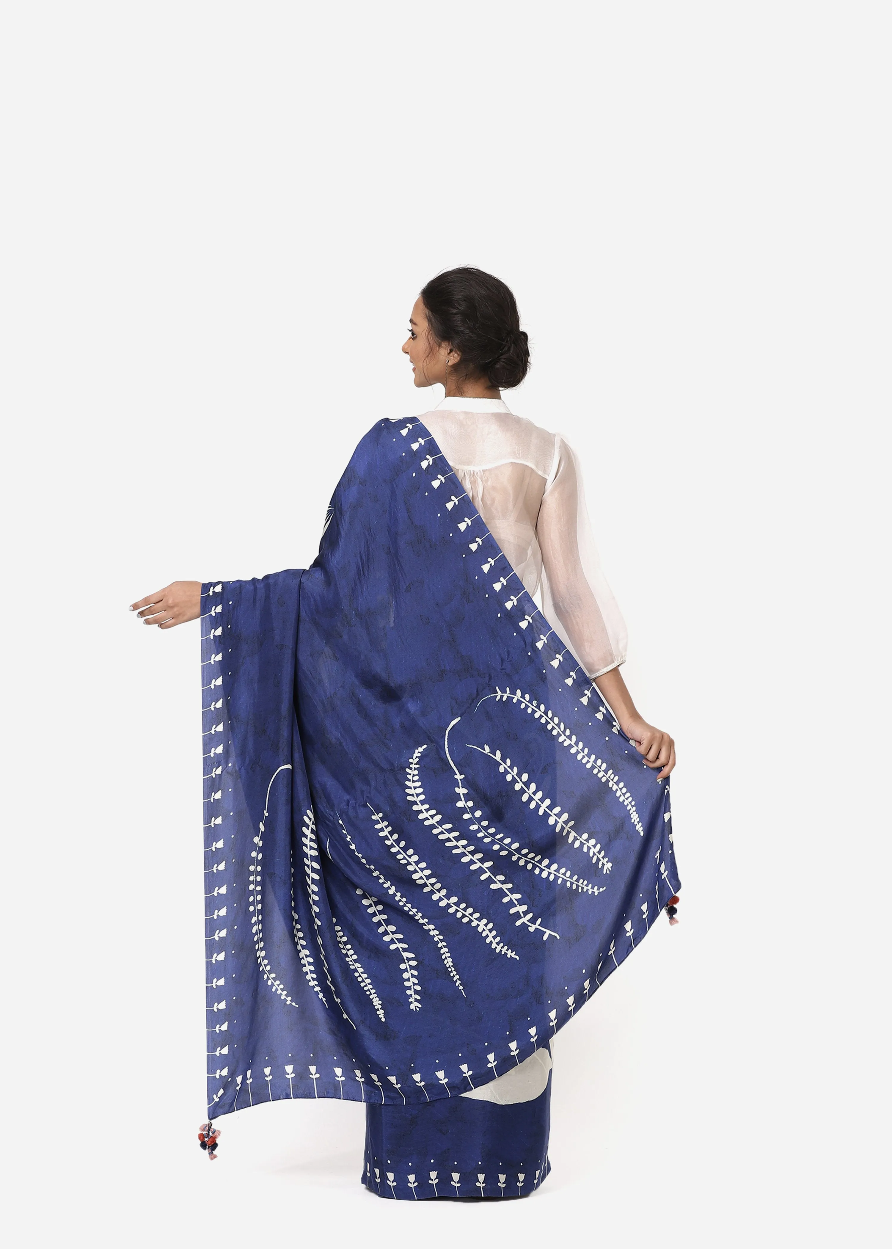 Yam   I   Blue Jamaica Sari
