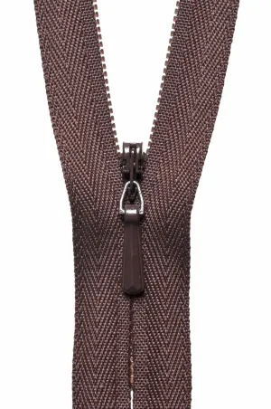 YKK Concealed / Invisible Zip - 56cm / 22'' - Brown 570