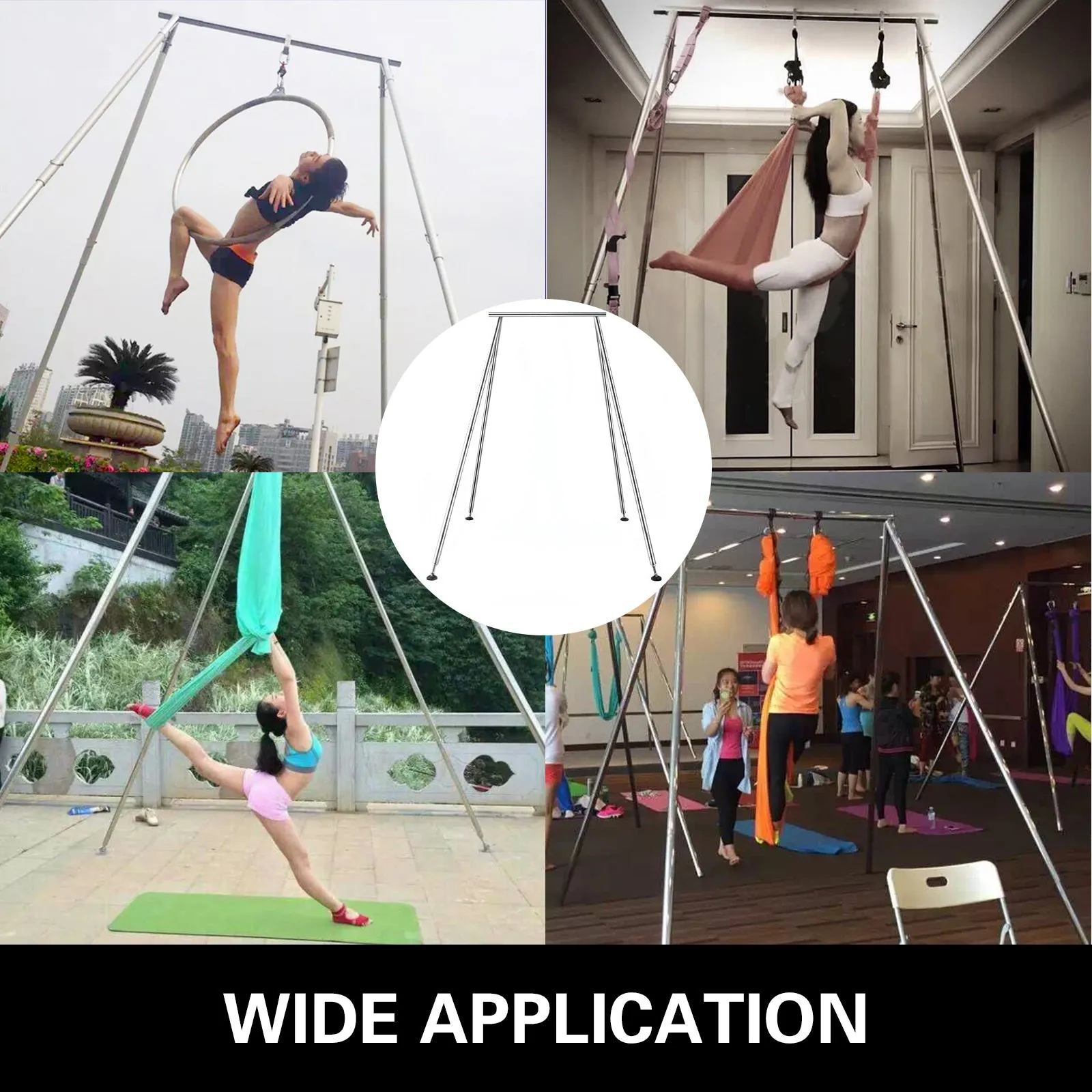 Yoga Swing Ring Sling Inversion Stand