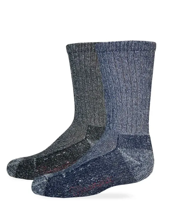 YOUTH COTTON CREW SOCKS 2 PK